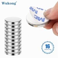 Wukong Neodym Magnete Selbstklebend Extra Stark 20x3mm | 16 Stück, Mini Runde Magnete Heavy Duty für Magnettafel Whiteboard Kühlschrank – Ansicht 5