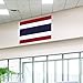 ASUNO Thailand Flag 3 × 5 Feet Polyester Thai National Banner with 2 Brass Grommets Double Side Vivid Color Fade Resistant for Outside Garden Lawn Patio