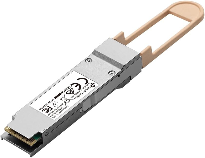 TP-Link Omada 100GBASE-SR4 Multi-Mode QSFP28 Transceiver, Supports Digital Diagnostic Monitoring (DDM), Wide Operating Temperature, Hot-Plug Supports, up to 100m Transmission Distance(SM9110-SR4)