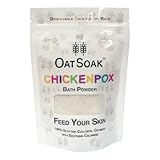 300g OatSoak Chicken Pox Relief Bath Powder with Soothing Calamine, Dissolvable Oats, Instant Itch Relief, No Mess, Resealable Bag, Made by Mums in Wales, Natural, Gentle for Itchy Skin.