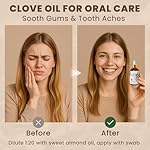HIQILI 1 Fl Oz Clove Oil for Teeth and Gums, Oral Care, DIY Clean Spray, Aromatherapy, 100% Pure Natural Premium - 30ml - Image 3