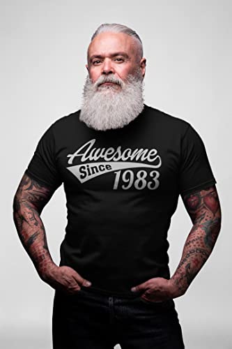 40Th Birthday Gift Shirt For Men - Awesome Since 1983 - Sport Tail Birthday Shirt - Carolina-Xl #TOP1