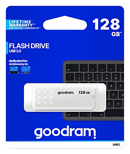 Pen Drive Goodram Ume2 128Gb Usb 2.0 Blanco