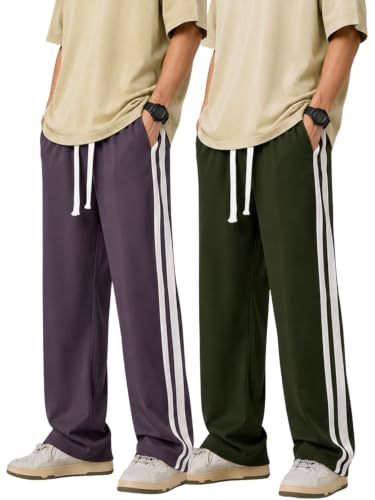 Image of GRECIILOOKS Men's Loose Mid Rise Casual Trousers Pants | Regular | Sports Stylish Track Pant | Sweatpants (Available in Plus Size)
