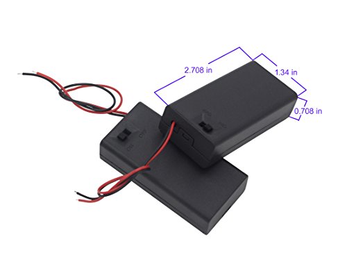 Lampvpath 3Pcs 2 Aa Battery Holder With Switch, 2X 1.5V Aa Battery Holder Case With Wire Leads And On/Off Switch(3 Pack) #TOP1