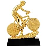 8-Zoll-Goldfahrrad-Trophäe – Individuell Gravierte Harzauszeichnung Für Herausragende Mitarbeiter Und Teamleistungen