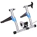 Goplus Bike Trainer Stand Portable Exercise Bicycle Trainer Stationary Magnetic Resistance Machine, Quiet Smooth Pedaling, Adjustable 8 Levels, Silver