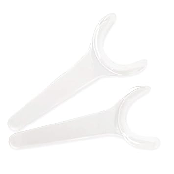 Easyinsmile Autoclavable Dental Mouth Opeaner Intraoral Check T-Shape Cheek Mouth Lip Retractor Opener 2pcs/pack Available in Size for Adult and Child (Clear L for Adults)