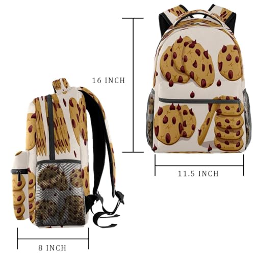 Sac de voyage décontracté au motif biscuits chocolat 40cm - 2
