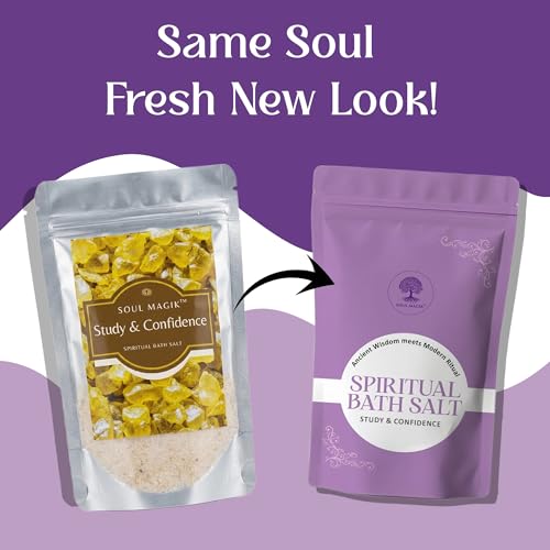 Image of Study & Confidence Spiritual Bath Salt 200g | Spiritual Bath for Focus, Concentration & Self-Confidence | Aura Cleansing, Mental Clarity, Energy Boost & Study Ritual Bath