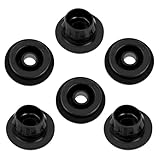 6pcs Upper Lower Car Radiator Mount Bushing, Black Rubber Universal Radiator Support Bushings Automotive Parts Accessories for Quest Cube NV200 and More, 21507-4M400, 21506-4M400