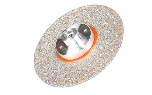 100/115/125mm M14 Filetto Gambo Disco diamantato brasato sotto vuoto for smerigliatrice angolare Ruota da taglio Lama for piastrelle di ceramica(125mm)