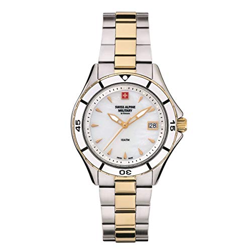 Swiss Alpine Military 7740.1 - Orologio Analogico Al Quarzo, Da Donna, In Acciaio Inox