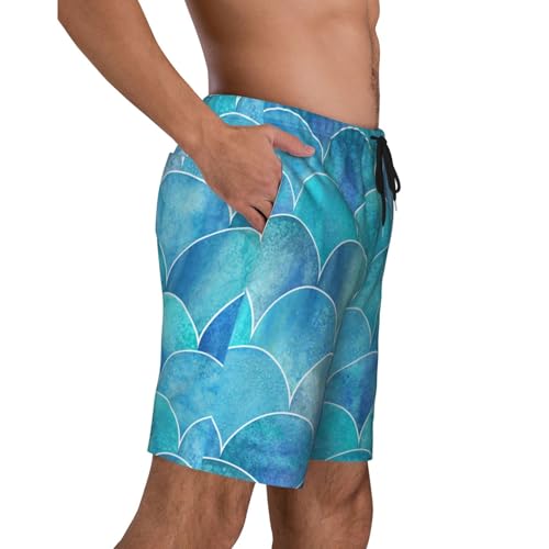 Mens Swim Trunks with Mesh Lining,9 Inch Quick Dry Board Shorts Bathing Suit Swimsuit Beach Pants Swimwear3