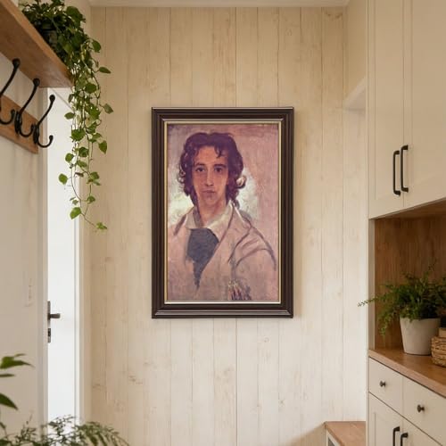 Tableau autoportrait George Frederick Watts impression toile déco 40x61 - 6