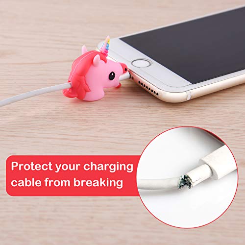 ASTARON 6Pcs Animal Cable Protectors for iPhone/iPad, Phone USB Charger Cable Saver Cable Wire Protector,Phone Accessory Protect Charging Cable - Thumbnail 6