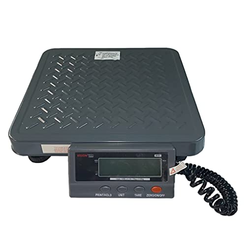 Visiontechshop Mvs1 Heavy Duty Shipping Postal Scale, Lb/Kg Switchable, Capacity 165Lb X 0.1Lb / 75Kg X 0.05Kg Readability, Battery Operated, Power Adapter Included, Portable Scale For Warehouse #TOP4