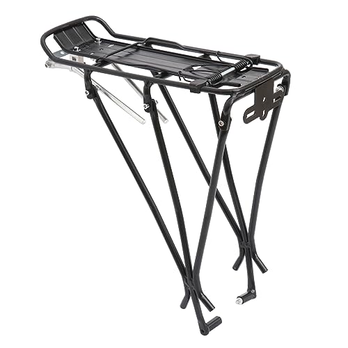 Happyyami Bike Rear Cargo Rack Durable Back Stand Luggage Carrier for Mountain Road Bikes Convenient Bicycle Rear Shelf for Easy Outdoor Transport