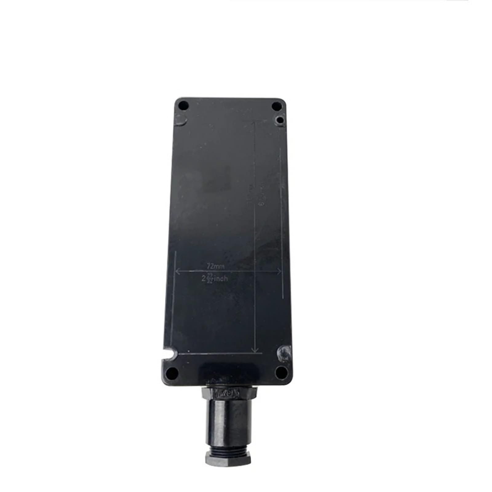 Caja de interruptor de botón pulsador de plástico grueso 3P, luz indicadora, parada de emergencia, contacto plateado, 1 Uds.