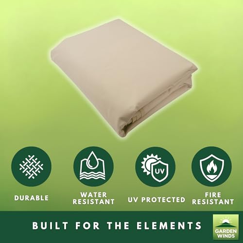 Garden Winds Reinforced RipLock 350 Replacement Canopy Top Cover Compatible with MasterCanopy, AbcCanopy, Cooshade 10' x 10' Single Tiered Gazebo Model TYP31-11 * 11FT38TY - Beige
