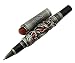 Jinhao Vintage Dragon Roller ball Pen Gray Red for Journal Writing, Travel Diary with Pen Pouch and Jewelry on Top Heavy Pen