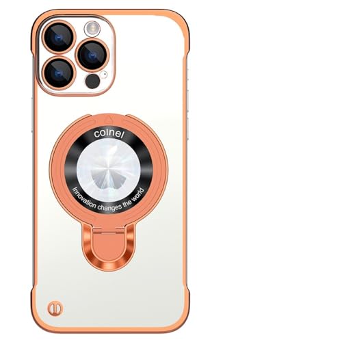 Coque iPhone 13 Pro magnétique orange idéale pour vidéos et trajets