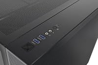 Thermaltake View 380 TG ARGB | Mid Tower PC‑Gehäuse | 4‑mm Tempered Glass | E‑ATX Support | USB‑C Front I/O | 360‑mm Radiator Support | High‑Airflow Design | ARGB‑Frontleiste | Black – Ansicht 5