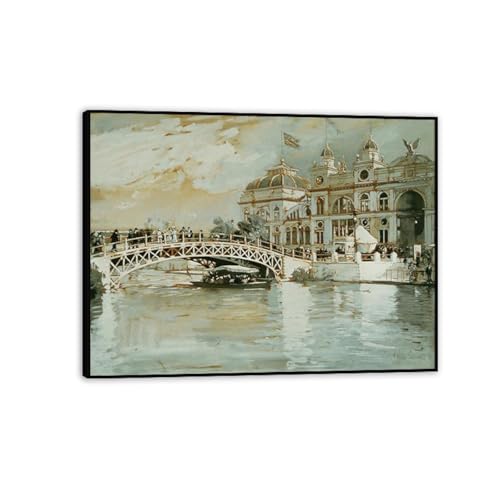 Tableau Childe Hassam expo colombienne pour créer une ambiance galerie dans votre salon
