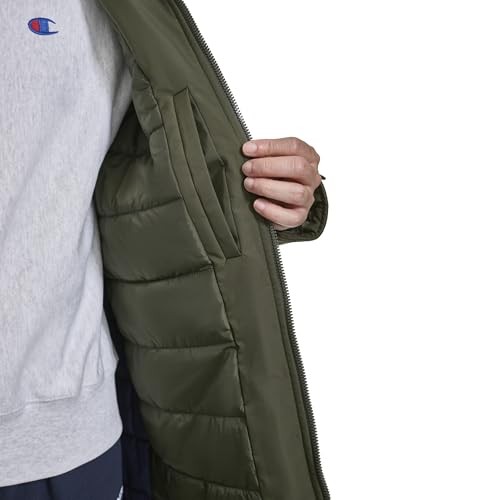 Chaqueta Champion sideline con forro acolchado térmico y capucha para hombre 5