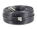 SSL Satellites 3 m Twin Satellite Shotgun Coax Cable Extension Kit with Fitted F Connectors for Sky HD Q and Freesat - Black (3 Meter, Black)