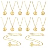 Kigeli 12 collares de la Virgen María a granel de 18 pulgadas con colgante de Guadalupe, collar de medalla de Nuestra Señora de Guadalupe, regalos de María, Madre de Dios, joyería católica para