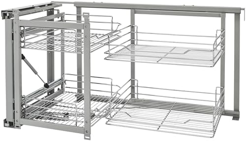 Rev-A-Shelf 18" Blind Corner Organizers, Chrome