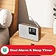 LEMEGA Tragbares WLAN-Internetradio IR1 mit DAB / DAB + / FM-Radio,drahtlosem Bluetooth,Doppelwecker,Sleep- und Snooze-Timer,60 Voreinstellungen,Kopfhörerausgang,Netzbetrieb und Batterien walnuss