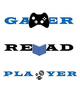 Paperback Gamer Blue: 200 lined pages (8.5x11 inches) School Notebook Book
