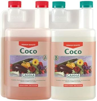 Canna Coco A & B Nutrient Fertilser 2 x 1 Litre Growth & Bloom