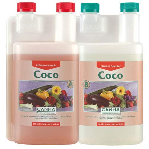 CANNA Abono Coco a & b 2 x 1 litros Crecimiento & Flor