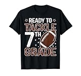 First Day Of 7th Grade Shirt Boys School Football