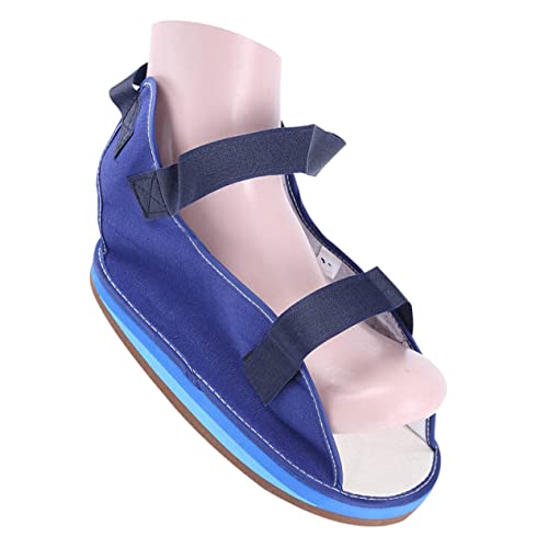VERDANVERSE Foot Fracture Protective Gypsum Shoes for Adults Comfortable Blue Walking Shoes for Broken Toes Ankle Support S Unisex Design for Post Injury Relief
