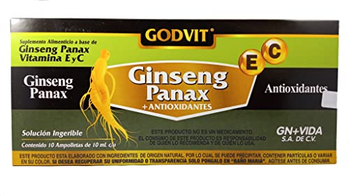 Vitamínicos, GODVIT Ginseng Panax + Antioxidantes