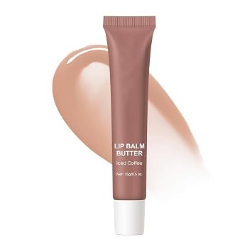 Summer Butter Lip Balm, Moisturizing Hydrating Natural Lip Care, Rich in Nutrients for Soft Smooth Lips Iced Coffee