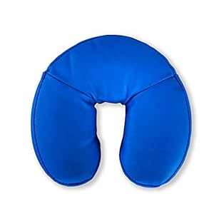 Zen Premium Gesichtskissen – Kopfteil-Kissen für Massage-Liegen, Kopfpolster für Kosmetik-Tische, Therapie- und Behandlungsliegen, aus weichem Schaumstoff mit PU-Kunstleder-Bezug, Farbe Königsblau
