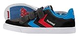 Erstklassiger Tragekomfort Hummel Unisex-Kinder Stadil JR Leather Low-Top, Black Blue Red Gum, 35 EU