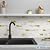 M MOFIT Backsplash Tile for Kitchen Peel and Stick Stone Matte Finish,Bathroom Tiles Stickers 3D Wall Panel Linear Mosaic Marble Backsplash Waterproof(10sheets,White Gold)