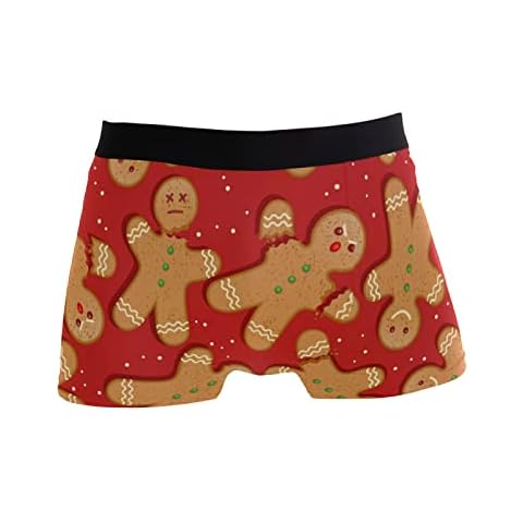 Calzoncillos bóxer ZZKKO hombre pan de jengibre Navidad Cover