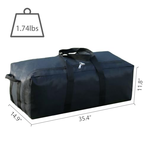 Portable Foldable Lightweight Luggage Heavy Duty Sports Storage Bag Travel Duffle Bag for Hiking, Camping & Gym Equipment Bag for Team Coaches (35.4 * 15 * 11.8 inches)2