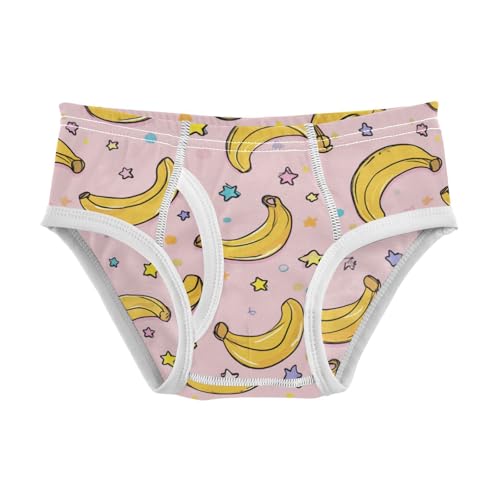 Wusikd Cute Bananas Stars Boys' Underwear Cotton Boys Briefs Soft Toddler Underwear 2T