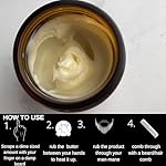 Hair & Beard Butter -Barbershop - Strengthen & Soften Leave in Conditioner – Natural Ingredients | The Best Beard Butter- 2oz- packaging may vary - Image 3