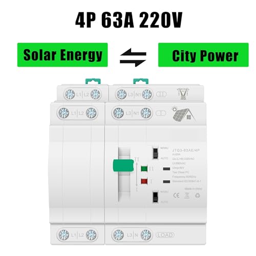 Inverseur de source ATS 4P pour alimentation continue à la maison - 3