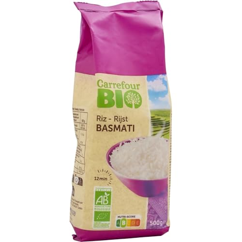 Riz Basmati de qualité supérieure Carrefour Bio pour une expérience gastronomique