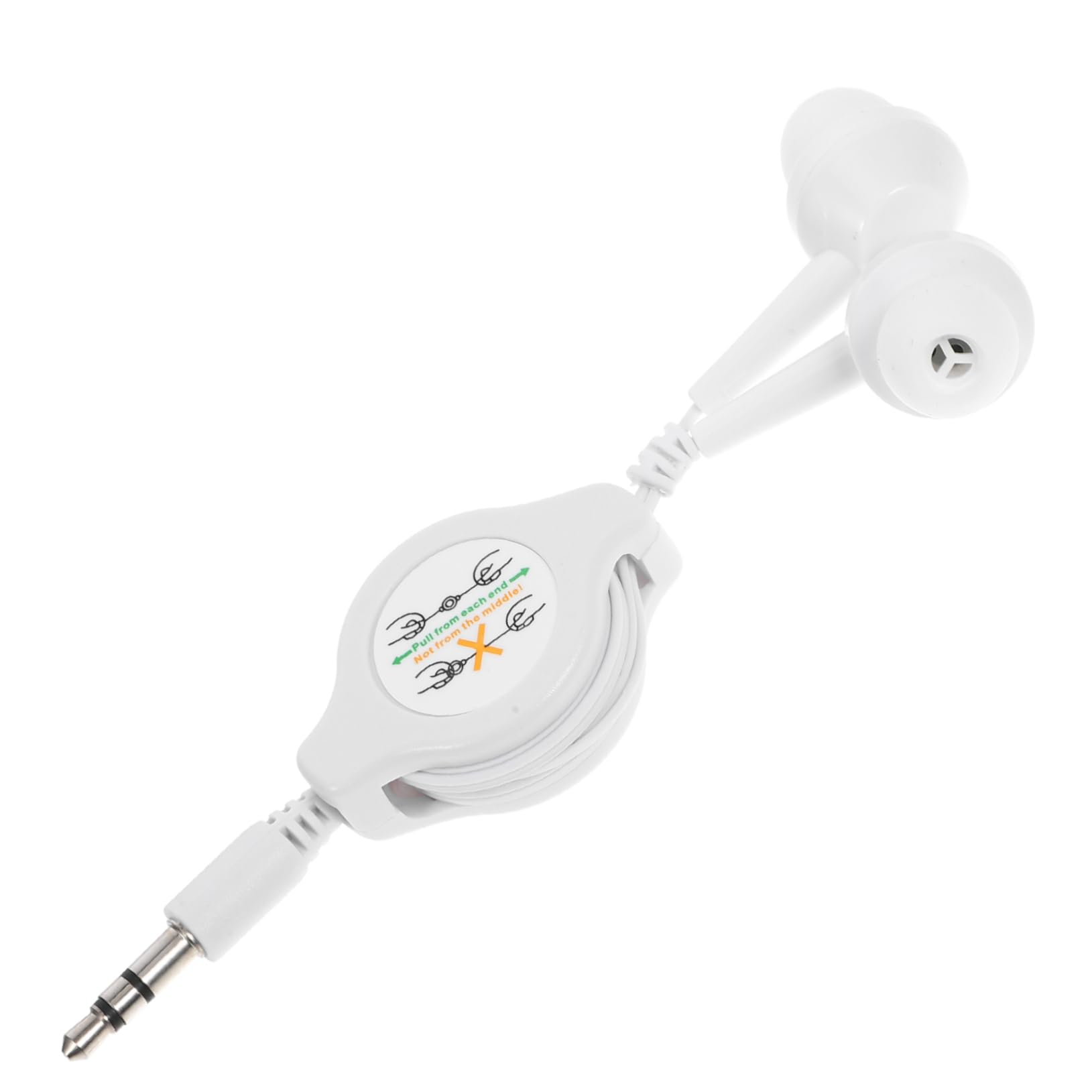 Homoyoyo Retractable Headphones for Running 3 5mm Earphone Mini in-Ear Earbuds Comfortable Cushions Foldable Telescopic Design Wired Earphones
